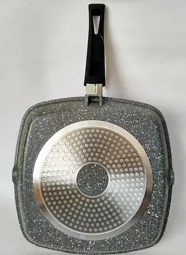 Сковорода гриль Bohmann BH-1002-28 MRB 28 x 28см с мраморным покрытием - фото 4