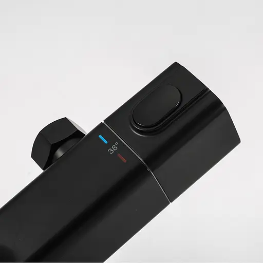 Душова система з термостатом Gappo G2491-6, вилив - перемикач на лійку, Чорний матовий - фото 5