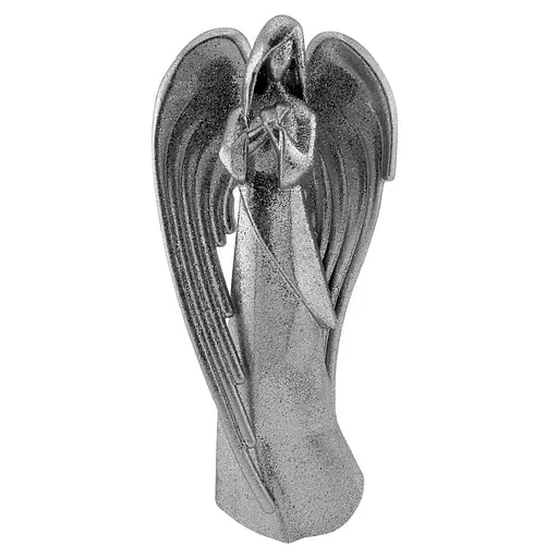 Новорічна підвіска MIS LT Янгол молиться-2 7х2,5х13,5 см срібний - фото 1