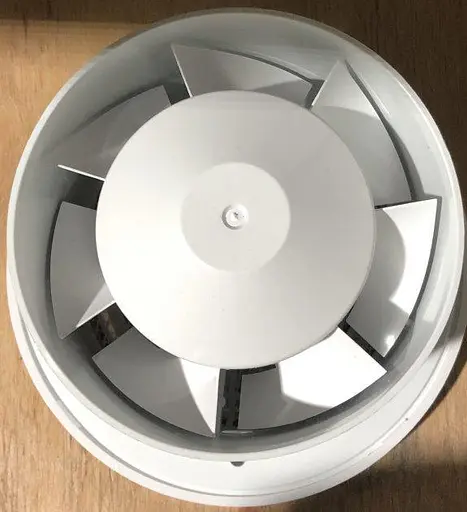 Вентилятор бытовой вытяжной Vents 100 ПФ круглый с сеткой Белый 30412 - фото 4