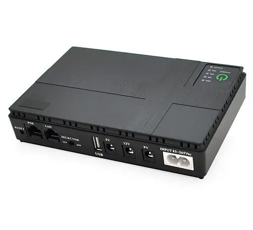 UPS ДБЖ для роутера PON/POE, 5/9/12V Voltronic UPS18-DC 18 Вт 10400mAh - фото 1