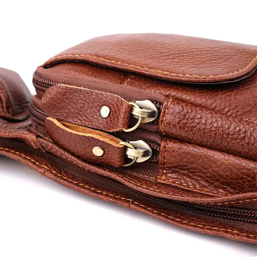 Чоловіча сумка через плече з натуральної шкіри Vintage 40х14х6 см sum0027507 - фото 7