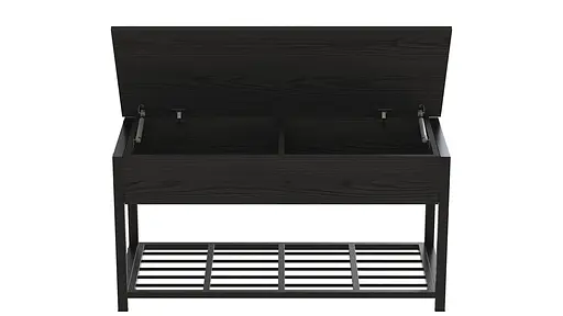 Банкетка з ящиком Дрейк 1 550x1000x400 метал Чорний ДСП Сосна Кембра 16мм FRD-103047 - фото 5