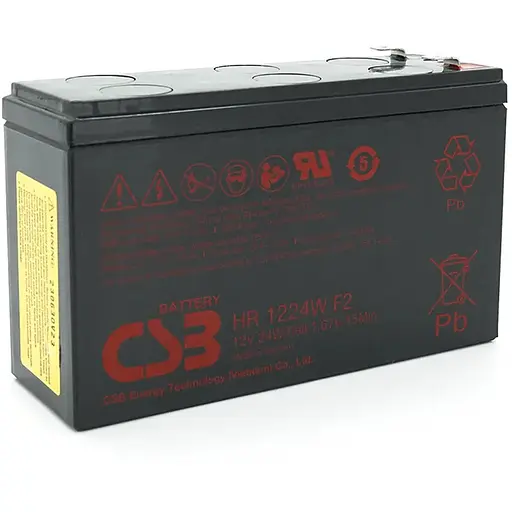 Акумуляторна батарея CSB HR1224WF2, 12V 6.5AH (151х51х94мм) Q12