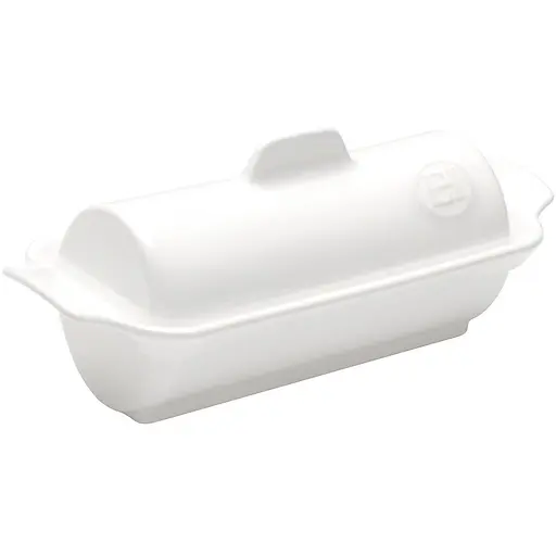 Форма  Emile Henry Ovenware для фуа-гра з кришкою 24.5х10 см біла (115865)