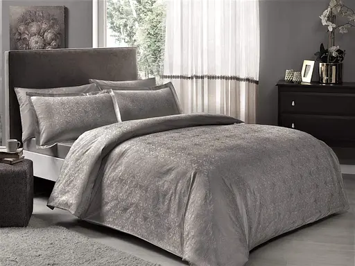 Постільна білизна Nodus Antracit Жаккард Tac pbe0051527 - фото 1