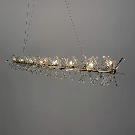 Удлиненная дизайнерская люстра с кристаллами Line.F NO 4-1000L - фото 9