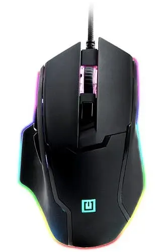 Мышь REAL-EL RM-555, Black, USB, оптическая, 800/1200/1600/2400 dpi, 6 кнопок, 1,8 м, встроенная подсветка (RM-555) - фото 5