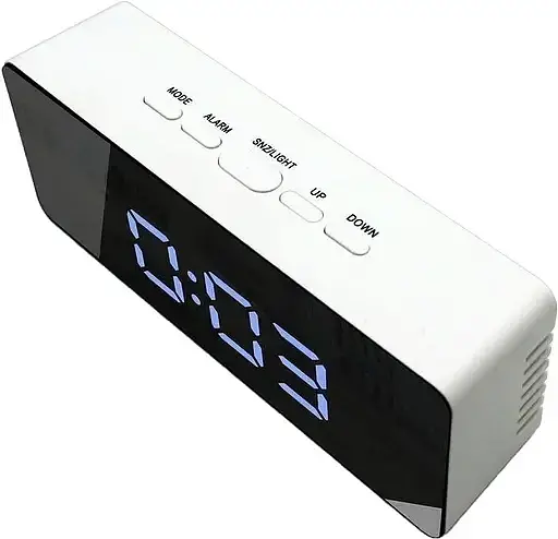 Часы настольные Technoline White/Black Mirror (WT475) - фото 2