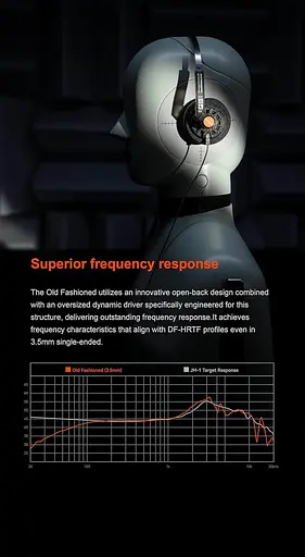 Наушники Moondrop Old Fashioned (Jack 3.5) портативные с драйвером 40 мм - фото 9