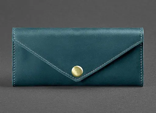 Женский кожаный кошелек Керри 1.0 зеленый - фото 1
