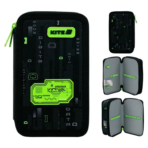 Пенал без наповнення Kite Digital 2 відділення (K26-623-2) - фото 3