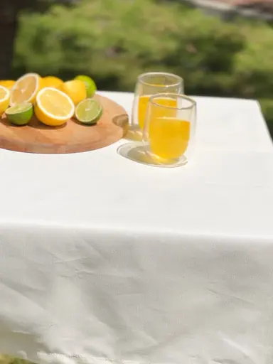 Водовідштовхувальна скатертина Ваніль однотон 180х120 см - фото 10