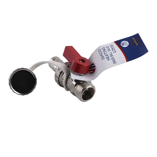 Кран зливу/підживлення 1/2″ з заглушкою 504220 Arco Spain Red - фото 2