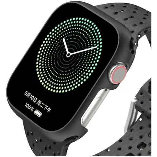 Чехол-накладка DK CDK Пластик Soft-Touch Glass Full Cover для Apple Watch 40mm (015071) (black) - фото 6