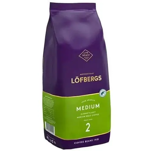 Кофе в зернах Lofbergs Medium Roast 1 кг - фото 1