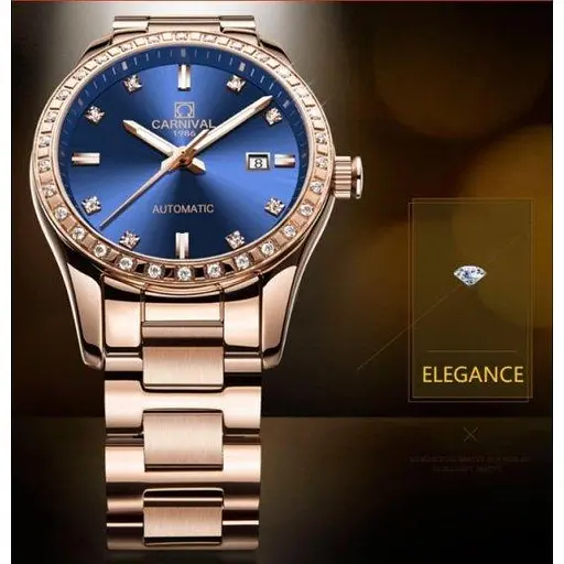 Жіночий механічний класичний годинник Carnival Malpes - фото 9