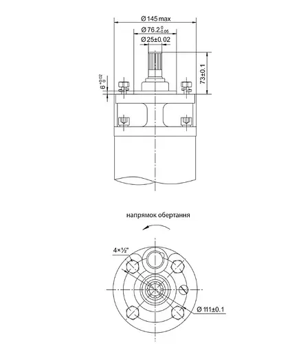 Насос відцентровий свердловинний DONGYIN 6SP30-12 380В 11кВт H 137(92)м Q 700(500)л/хв Ø145мм +пульт (з 3х частин) (7777283) - фото 3