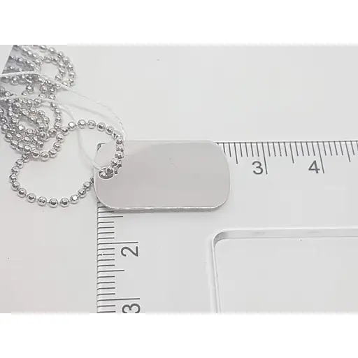 Срібне кольє Аметист для гравірування 2204048 65 - фото 2