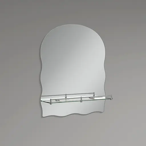 Дзеркало настінне Zerix Mirra MRZ02-600x850x105 прямокутне з дугоподібним верхом, фігурними боками ZX5620 - фото 5