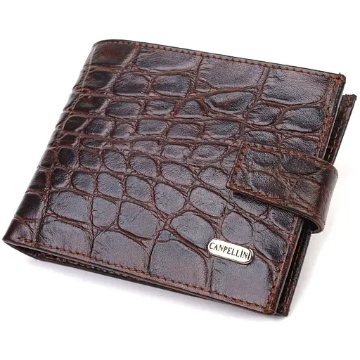 Мужской кожаный кошелек Canpellini 12.2х9.5х2 см acs0025619 - фото 1