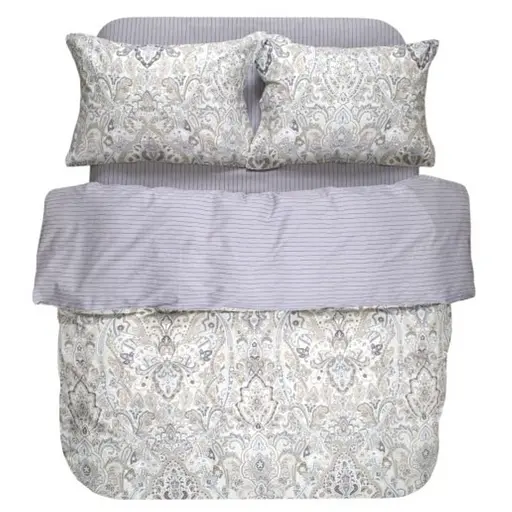 Постельное белье Lotus Home Toma сатин евро серое (svt-2000022346573)