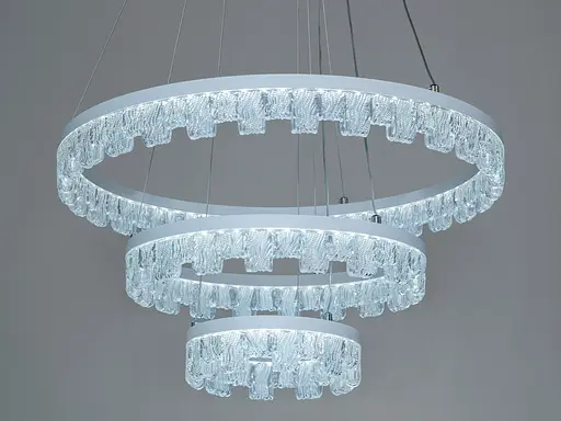 Люстра LED підвісна Romin чорна 140Вт пульт до 25м² - фото 2