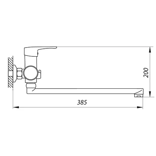 Змішувач для ванни Zerix Fiv A439 ZX2927 Хром - фото 2