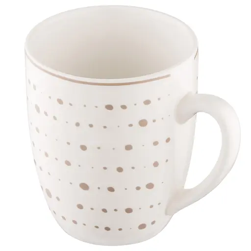 Набір чашок Ardesto Ravenna порцеляна 360 мл біло-бежевий 4 шт. (AR1336RS) - фото 13