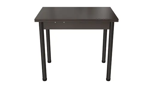 Обідній стіл-формер розкладний Берта Ferrum-decor 750x1200x900 Чорний метал ДСП Венге Магія 16 мм (FRD-105592) - фото 6