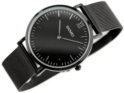 Кварцовий чоловічий годинник Skmei 1181 Large (Чорний) - фото 3