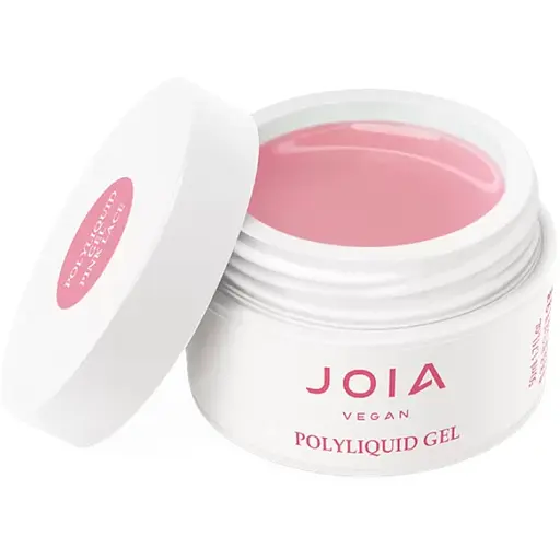 Рідкий гель для укріплення та моделювання Joia vegan PolyLiquid gel Pink Lace 50 мл - фото 1