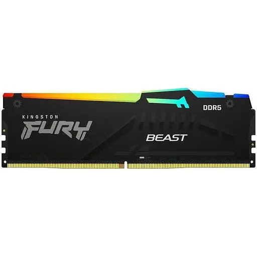 Модуль памяти DDR5 Kingston FURY Beast 2x32GB 5600MHz RGB (KF556C40BBAK2-64) [123805] - фото 5