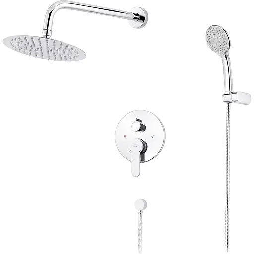 Душова система прихованого монтажу Ibergrif Square M17122 CV028536, Хром - фото 1