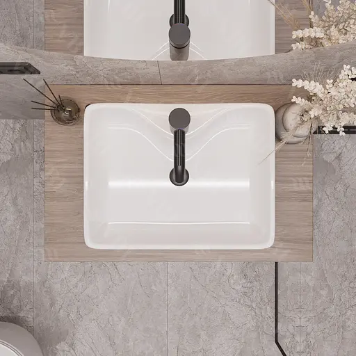 Умивальник VBI Forli white накладний VBI-011100, Білий - фото 4