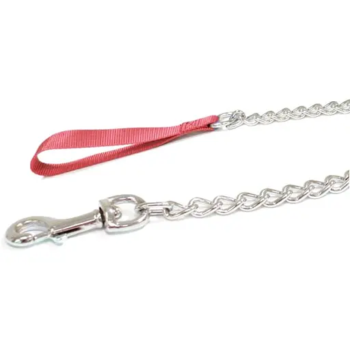 Повідець-ланцюжок Croci нейлон 1 м х 3 мм червоний