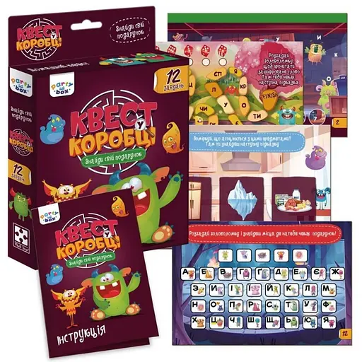 Настільна гра "Квест у коробці Монстри" Vladi Toys VT5902-02 інструкція 12 карток з завданнями - фото 3