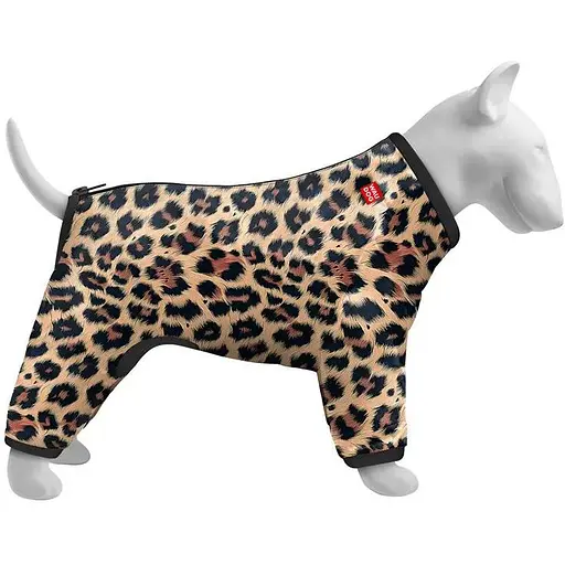 Ветровка для собак WAUDOG Clothes рисунок Леопард S32 В 47-50 см С 35-38 см - фото 2