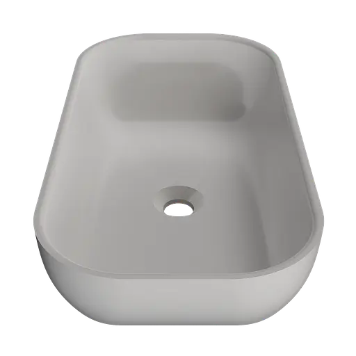 Раковина глянцева накладна Amidicon Atlant 60 600x320 з литого каменю ATLANT_60_HL, Білий - фото 4