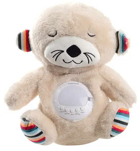 Іграшка-нічник Funmuch Видра з функцією колисання, проектором; колискові, білий шум (7120508) - фото 4