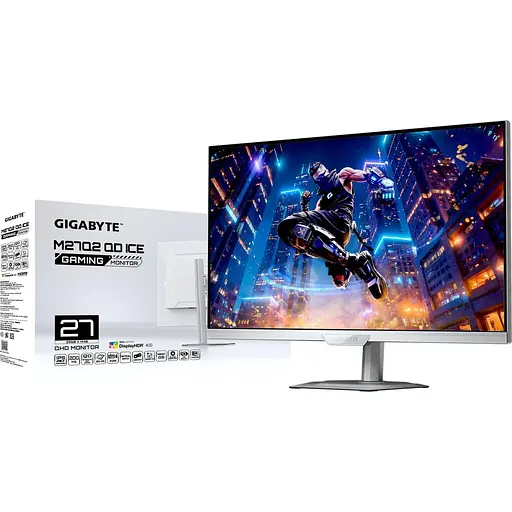 Монітор Gigabyte 27” M27Q2 QD ICE Gaming Monitor White QHD IPS 200Hz / OC 210Hz (M27Q2 QD ICE Gaming Monitor) - фото 8