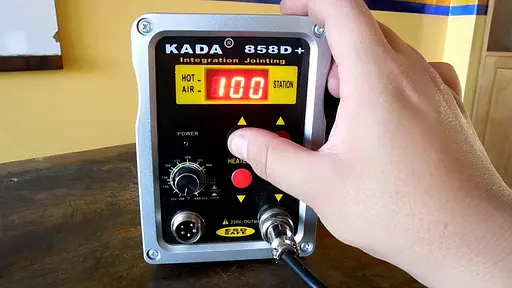 Паяльная станция Aida 858D+ бескомпрессорная с феном, паяльником и 1 дисплеем - фото 2