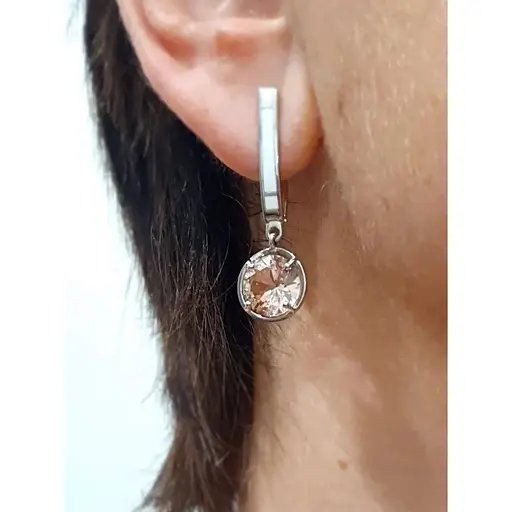 Срібні сережки Tango з нанокристалами. 430886А - фото 2