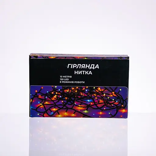 Новогодняя гирлянда комнатная нить GarlandoPro 10 м 120 LED белый провод Белый свет W120LED10MWW - фото 4