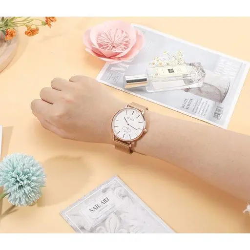 Часы наручные классические Besta Love UA Rosegold - фото 3