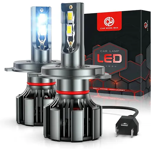 Світлодіодні лампи H4 для автомобільних фар CAR WORK BOX H4 LED 16000LM 80W