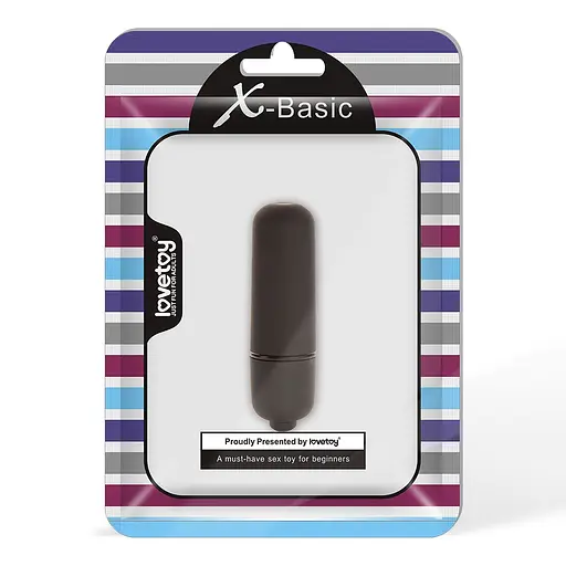 Вібратор Lovetoy X-Basic Bullet Mini One Speed 5.9 см чорний - фото 4