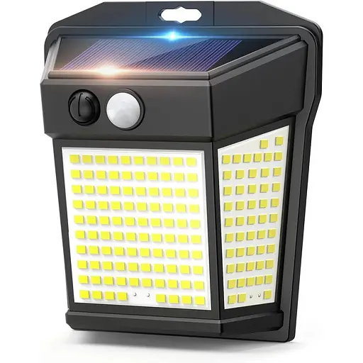 Набір 4 шт Сонячні ліхтарі на відкритому повітрі — 200 світлодіодних сонячних ліхтарів безпеки
