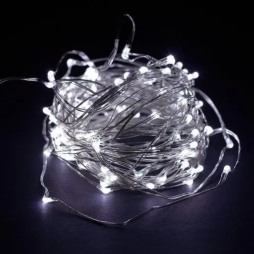 Гирлянда роса usb 10 м 100 led ip65 холодный белый - фото 3