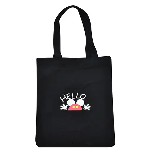 Екосумка шоппер Bambi YZ4711-4-5 на 1 відділення 30-37 см Чорний - фото 1